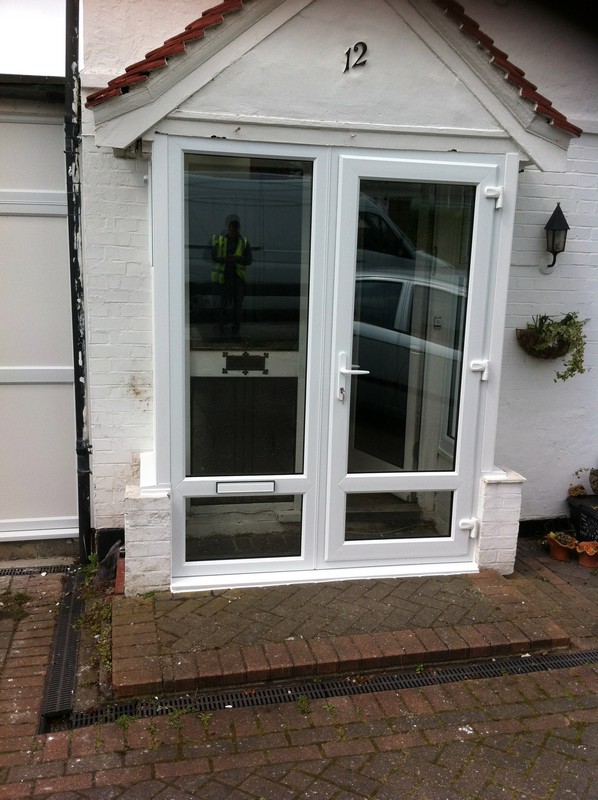 uPVC French doors fitted as front entrance in Northolt